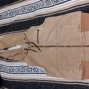 Carhartt weathered duck Wildwood vest Sherpa large